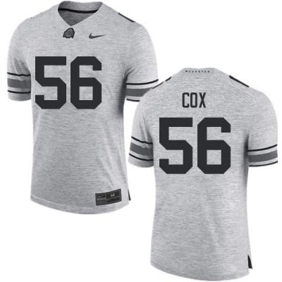 NCAA Ohio State Buckeyes Men's #56 Aaron Cox Gray Nike Football College Jersey RNT5445ZQ